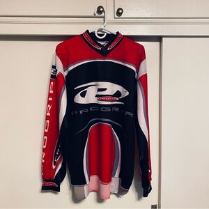 Progrip Red and Black Motocross Racing Jersey